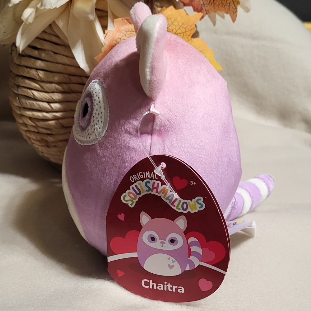 Squishmallows Jazwares NWT 5in Chaitra the Lemur 2022 Valentines Day Plush Toy - Picture 2 of 4